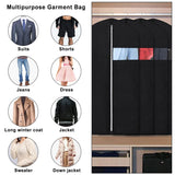 18 x Brand New Garment covers, 2pcs garment protection cover, 120 x 60 cm garment bag suit, garment bags moth-proof, garment bags with zipper, long garment bag for dresses, shirts, suits jackets, travel, storage - RRP €181.26