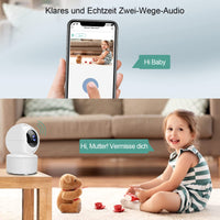 1 x RAW Customer Returns GT HITGX indoor wifi camera 1080P surveillance camera motion sensor wireless home alarm dog camera night vision baby monitor two-way audio video surveillance - RRP €24.71