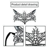 1 x Brand New FORYNXHWIN 8 Pieces Gothic Venetian Mask, Sexy Lace Mask, Masquerade Mask for Carnival, Halloween, Mardi Gras, Cosplay Party - RRP €19.2