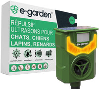 1 x RAW Customer Returns e-Garden French Brand Ultrasonic Cat Repellent - Outdoor Cat Repellent - Cat, Dog, Rabbit, Fox Scarer Guarantee  - RRP €31.73