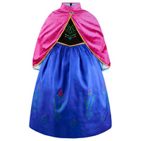 1 x RAW Customer Returns ELSA ANNA Little Girl Princess Dress - Frozen Little Girl Costume - Little Girl Princess Dress for Parties, Birthdays, Dress Up and Halloween - Princess Dress - Ages 4-5 - RRP €24.78