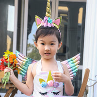 2 x Brand New AJEUNGAIN Unicorn Headband Princess Carnival Party Hair Accessories Rainbow 1 Piece  - RRP €28.56