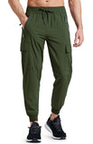 1 x RAW Customer Returns Libin Men s Trekking Pants Lightweight Cargo Jogging Pants Quick Drying Summer Hiking Technical Running Athletic Travel Golf Sports Casual Trousers, Green M - RRP €32.98