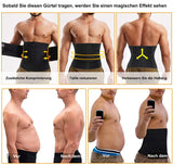 1 x RAW Customer Returns Gotoly Men s Weight Loss Belt Fat Burning Slimming Belt Sport Fitness Belt Body Shaper Slimming Sweat Belt Adjustable Neoprene Sauna Waist Trimmer with Velcro Fastener Black, 3XL  - RRP €26.96