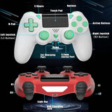 1 x RAW Customer Returns Bonacell 2 Pack Wireless Controllers for Ps-4 Dual Vibration Wireless Gamepad with Turbo and 3.5mm Audio Jack LED Touch Pad for P-s4 Pro Slim Pc - RRP €42.35