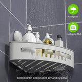 1 x RAW Customer Returns ilikable storage suction cup, shower basket, no drilling required, corner shelf, reusable 1000 times, shower shelf organization for kitchen, bathroom, shampoo, office, balcony, load capacity 10 kg shower shelf - RRP €27.11