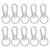 2 x Brand New Bailinks 10 Metal Keychains, Carabiner Clip Keychains, Swivel Clip Keychains for Men and Women - RRP €55.2