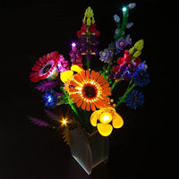 1 x RAW Customer Returns Led light set for Lego Wildflower Bouquet set, Led lighting set for Lego Icons Wildflower Bouquet 10313 Artificial Flowers Valentines Day Gift for Adults, Unique Home D cor, Botanical Collection - RRP €39.98