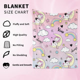 1 x Brand New PQCXXA Fleece Blanket for Boys and Girls Unicorn Flannel Blanket Soft Flannel Blanket for Girls Gifts 130x150cm, Clouds  - RRP €22.8