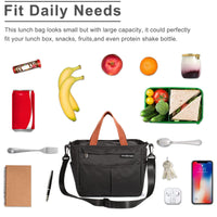 1 x RAW Customer Returns maifey 7L cooler bag picnic bag lunch bag thermal bag cool bag insulated bag for food transport black  - RRP €15.42