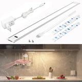 1 x RAW Customer Returns wobsion under cabinet light kitchen LED neutral white with contactless sensor, LED strip 42CM lighting kitchen dimmable 4000K, ultra thin kitchen light under cabinet LED for wardrobe, showcase cabinet lighting - RRP €20.16