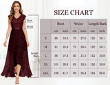 1 x RAW Customer Returns Dressystar Women Elegant Evening Dresses Wedding V-Neck Ball Gowns Maxi Long Bridesmaid Dress Burgundy S - RRP €63.52