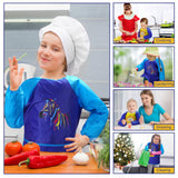 4 x Brand New Pack of 2 children s painting smocks, waterproof painting aprons with sleeves and 3 pockets for boys and girls aged 3-8 years - ideal for painting, cooking, eating and laboratory activities rainbow and horse  - RRP €110.4