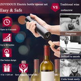 1 x RAW Customer Returns Electric Corkscrew, Rechargeable 6 in 1 Cordless Automatic Bottle Opener Capsule Cutter USB Charger Pourer Vacuum Sealer for Christmas Gift Wine Lover - RRP €24.58