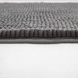 1 x RAW Customer Returns MIULEE Bath Mat 60 x 90 cm Chenille Bath Mat Bathroom Rug Non-Slip Washable Carpet Shower Mat Bath Mat Shower Mat Bed Mat Doormat Bathroom Living Room Bedroom Grey - RRP €24.99