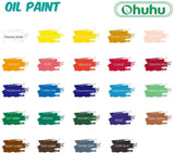 1 x RAW Customer Returns Oil Paint Set, Ohuhu 24 x 12ml Oil Paints for Painting - Vibrant, High Pigmentation and Non-Toxic, Creamy Texture on Canvas for Artists and Students - RRP €13.51