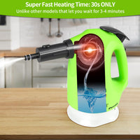 1 x RAW Customer Returns 10 in 1 Multifunctional Steam Cleaner, Lightweight Handheld Steam Cleaner with Steam Lock for Hands-Free Steaming, Fast Heating, Handheld Steamer for Household, Kitchen, Surface Cleaning - RRP €53.99