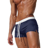 1 x RAW Customer Returns TMEOG Swimming Shorts for Men, Short Swimming Trunks, Men s Tight Swimming Trunks, Boxer Swimming Pants, Water Sports Shorts, Quick-Drying Beach Shorts with Zipper Navy Blue, S  - RRP €18.67