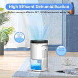 4 x RAW Customer Returns Vongal Electric Dehumidifier, 1000ml Portable Dehumidifier for the Bedroom, Mini Dehumidifier with 7 Colors Light and Automatic Shut-Off Dehumidifier for Home, Bathroom - RRP €174.52