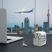 1 x RAW Customer Returns TESSAN travel adapter worldwide, universal travel plug with 3 USB, 1 USB C and 1AC socket, international socket adapter, universal adapter for Germany USA England Thailand Italy Australia - RRP €21.99