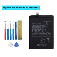 1 x RAW Customer Returns Vvsialeek New BN57 Replacement Battery Compatible For MI Poco X3 NFC M2007J20CG M2007J20CT Poco X3 Pro with Free Toolkit - RRP €25.89