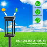 1 x RAW Customer Returns Solar lamps for outdoor garden, 4 pieces solar lights for the garden, IP65 waterproof solar lights garden, automatic auto on off solar lights for the garden, lawn lighting. - RRP €38.3