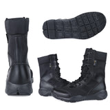 1 x RAW Customer Returns LUDEY Lightweight Combat Boots Men s Military Boots Combat Boots Comfortable Combat Boots Wear-Resistant Security Boots Waterproof Hiking Boots Black 42EU - RRP €54.99