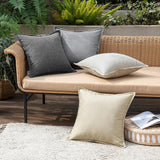 1 x RAW Customer Returns MIULEE Outdoor Cushion Weatherproof Cushion Cover Waterproof Decorative Cushion Covers Linen Look Sofa Cushion Decorative Cushion for Garden Sofa Couch Living Room Bedroom Set of 2 40 x 40 cm Beige - RRP €18.68