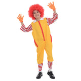 1 x RAW Customer Returns AudMsier 4PCS Clown Costume Children Yellow Costume, Clown Parent-Child Costume, Halloween Carnival Cosplay Christmas Costume Size100CM - RRP €29.99