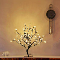 1 x RAW Customer Returns 60cm LED tree with 90 blossoms, cherry tree, light tree for Christmas, wedding, party, indoor decoration warm white  - RRP €36.99