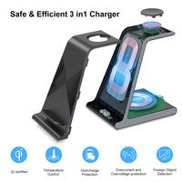 1 x RAW Customer Returns Aukvite for Samsung charging station, 3 in 1 wireless charger Samsung charging station for Samsung S24 S22 S22 Galaxy Z Fold 4 Flip 4, Galaxy Watch 5 charging station for Galaxy Watch 6 4 3, Galaxy Buds Gray  - RRP €35.99