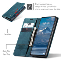 1 x Brand New JMstore case compatible with Xiaomi Poco X5 5G Redmi Note 12 5G, leather flip protective case wallet phone case with credit card stand function blue  - RRP €13.79