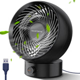 1 x RAW Customer Returns SMARTDEVIL USB Fan, Mini Fan Small Quiet Table Fan Stepless Speed 20 Adjustment, USB Desk Fan Low Noise, USB Fan Easy to Carry, for Office, Home Black  - RRP €25.56