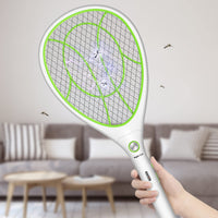 2 x RAW Customer Returns Night Cat Electric Fly Swatter Electric Extra Strong 3000V Electric Mosquito Fly Fly Killer Electric Fly Catcher Fly Trap Racket Mosquito Insect Zapper USB Rechargeable - RRP €43.98