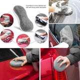 1 x RAW Customer Returns MEISHANG car cleaning set inside outside, care kit, car care cleaning, cleaning, car wash set with tire brush, multi-purpose cleaning cloths, black - RRP €19.99