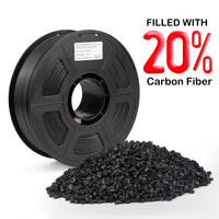 1 x RAW Customer Returns IEMAI ABS Carbon Fiber Filament 1.75 mm, 3D Printer Filament ABS, Carbon Fiber Filament 1.75 ABS Filled with 20 Carbon Fiber, ABS Filament 1.75 mm, Matte Black 1 kg Spool - RRP €36.99