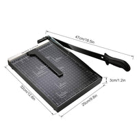 1 x RAW Customer Returns Meykey paper cutter professional photo cutter paper cutting machine cutting device lever cutter scrap machine, for photo, paper, cardboard, A4, black - RRP €47.59