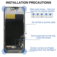 1 x RAW Customer Returns For iPhone 13 Screen Replacement for iPhone 13 LCD Screen Replacement A2633 LCD Display A2482 Touch Digitizer Assembly A2631 A2634 A2635 Not Original Incell  - RRP €32.8