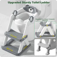 1 x RAW Customer Returns Rabb 1st toilet ladder for children, upgraded children s toilet for boys and girls, 2-in-1 children s toilet seat with stairs, splash-proof and non-slip step. - RRP €42.99