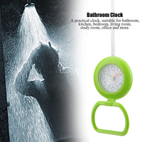 1 x RAW Customer Returns BuyWeek Bathroom Clock, Dual-Use Waterproof Shower Clock, Hanging Table Clock for Bathroom, Kitchen, Home Decoration Green  - RRP €15.59