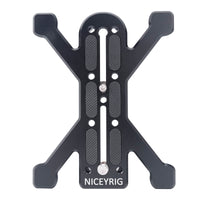 1 x RAW Customer Returns NICEYRIG Quadruped Quick Release Plate for DSLR Camera, Cinema Camera, Camcorder, Compatible with Arca-Swiss Standard Tripods Plus Version  - RRP €38.86