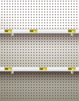 1 x RAW Customer Returns QWORK 60X Wall Pegboard Hooks - 5mm Solid Steel - for Retail Display, Hanging Items, Tool Sorting 10cm  - RRP €15.73