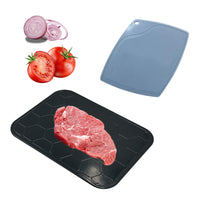 3 x Brand New 2 Pieces Miracle Melt Defrosting Board Plastic Metal Aluminum Defrosting Tray Defrosting Tray Kitchen Tools Quick Defrosting Plate Defrosting Defrosting Plate - RRP €68.4