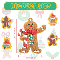 1 x Brand New 18 Pieces Christmas Gingerbread Man Ornament Set Christmas Tree Decorations Plastic Gingerbread Hanging Ornament Home Christmas Tree Ornament - RRP €15.12