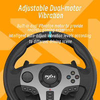 1 x RAW Customer Returns PXN V9 270 900 Racing Steering Wheel with Manual Gear Shift, Pedals, App Tool, Vibration Feedback Gear Shifters for PC, PS4, PS3, Xbox One, Xbox Series, Switch - RRP €177.14