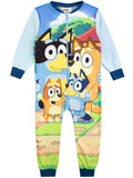 1 x RAW Customer Returns Bluey Onesie Pajamas for Children Blue 4-5 years - RRP €19.66