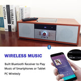 1 x RAW Customer Returns Compact systems Nostalgic Bluetooth stereo system for home, WISCENT Vintage Micro HiFi Systems CD player, with Bluetooth audio streaming, FM radio, USB port, Aux-in, headphone jack - RRP €96.38