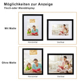 1 x RAW Customer Returns Egofine picture frames A4 white set of 4, robust wooden composite photo frames with real glass for pictures 15x20cm with mat - horizontal or vertical for wall hangings or table decoration - RRP €30.24