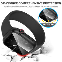 2 x RAW Customer Returns Diruite 2-piece screen protector for Apple Watch Series 9 8 7 45mm protective film, waterproof 3D titanium alloy 9H scratch-resistant HD glass protection for iWatch 45mm screen protector - RRP €27.98