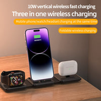 1 x RAW Customer Returns SPGUARD 3 in 1 Foldable Charger, Portable Charging Station for Apple Watch and iPhone 14 13 12 11 Pro Max XS XR Plus, Wireless Chargers for Ultra 2 iWatch 9 8 7 6 SE 5 4 3 2,AirPods Pro 2 3 with Adapter - RRP €22.7